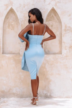 ALAYNA Extreme Bow Midi Dress In Baby Blue Satin -Lavish Alice 2D 61a8e6f4 ea67 41ab a8a1 23d31e25a468