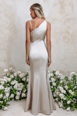 DARCY Satin Cowl Neck Maxi Dress In Cream 9 DARCY Satin Cowl Neck Maxi Dress In Cream -Lavish Alice 51d