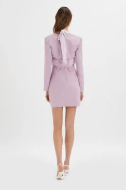 MIA Satin Mix Halterneck Blazer Dress In Lilac 9 MIA Satin Mix Halterneck Blazer Dress In Lilac -Lavish Alice LA 222DS09 PUR 6964