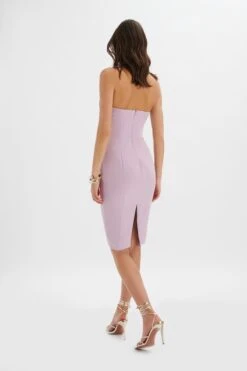 LAYLA Colour Block Pleated Bandeau Dress In Lilac 9 LAYLA Colour Block Pleated Bandeau Dress In Lilac -Lavish Alice LA 222DS22 PUR 6623