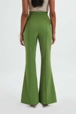EMELIE Fit & Flare Tailored Trouser In Green -Lavish Alice LA 271BM48 GRE 0178 ce8bce20 286b 4db6 8ad9 e00346af1a19