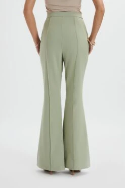 EMELIE Fit & Flare Trousers In Sage Green -Lavish Alice LA 271BM48 GRN 7609
