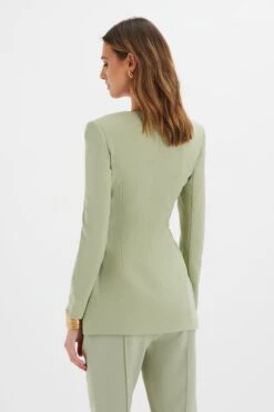 FREJA Tailored Bandeau Blazer In Sage Green -Lavish Alice LA 271JT47 GRN 6059