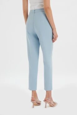 VANESSA Tapered Leg Trouser In Cornflower Blue -Lavish Alice LA 272BM44 BLU 3560