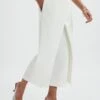 SIYA Wrap Culotte Trousers In White -Lavish Alice LA 272BM76 WHT 2293