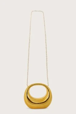 VIVIANA Sculptural Acrylic Clutch Bag In Gold 8 VIVIANA Sculptural Acrylic Clutch Bag In Gold -Lavish Alice LAVA240402 25