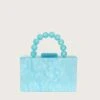 REYA Bead Handle Marbled Box Clutch Bag In Blue 2 REYA Bead Handle Marbled Box Clutch Bag In Blue -Lavish Alice LAVA BAGS 240110 12