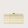 CLARETTA Ridged Box Clutch Bag In Ivory -Lavish Alice LAVA BAGS 240110 8
