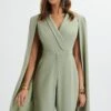 RAYNA Longline Cape Tailored Jumpsuit In Sage Green 1 RAYNA Longline Cape Tailored Jumpsuit In Sage Green -Lavish Alice PRE ORDER 31cf8e0f 05f7 454b 9d16 0da59db55d19