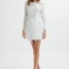 SELENE Embellished Feather Mini Dress In White -Lavish Alice PRE ORDER e982ddd7 7538 481e 9fce 62af58109eb2
