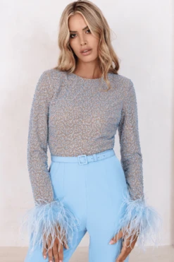 MYLA Beaded Sequin Jumpsuit In Baby Blue 12 MYLA Beaded Sequin Jumpsuit In Baby Blue -Lavish Alice myla3